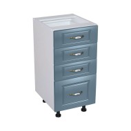 Corp inferior 40 cu 4 sertare Zebra MDF Albastru drept Corp inferior 40 cu 4 sertare Zebra MDF Albastru drept